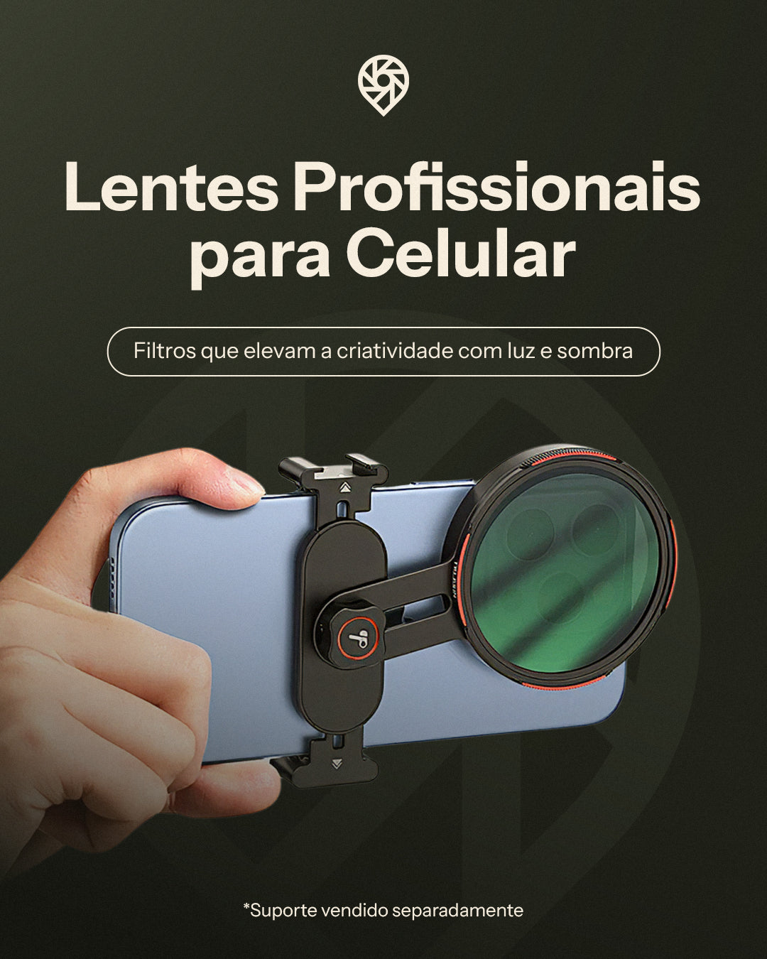 Filtro Universal 67mm p/ Iphone e Android (CPL/ND2–32)