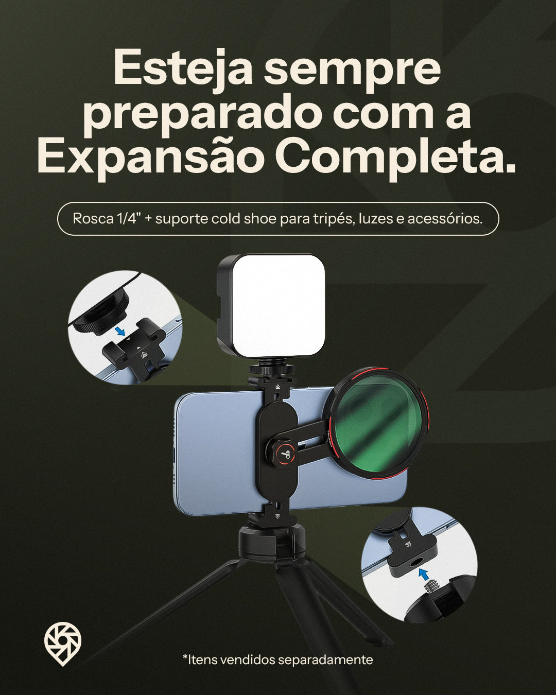 Filtro Universal 67mm p/ Iphone e Android (CPL/ND2–32)